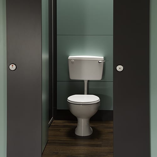 Cubicle WC Pack Exposed Cistern