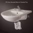 Wash Basin with Non-Concussive Tap and Fittings