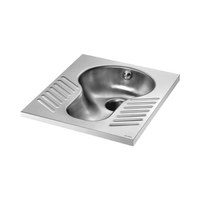 Delabie 500mm Squat WC pan Without Trap