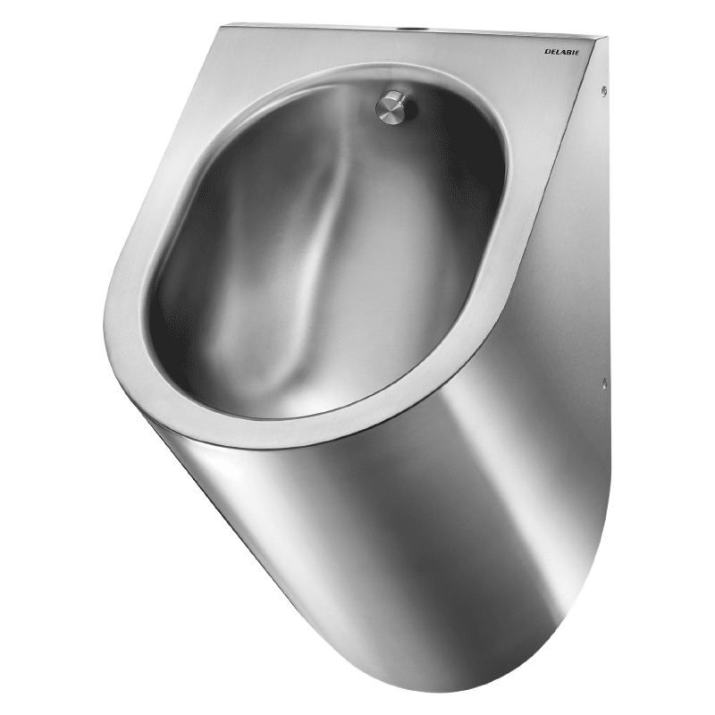 Delabie DELTA Wall-Hung Urinal Exposed Water Inlet Recessed Water Outlet