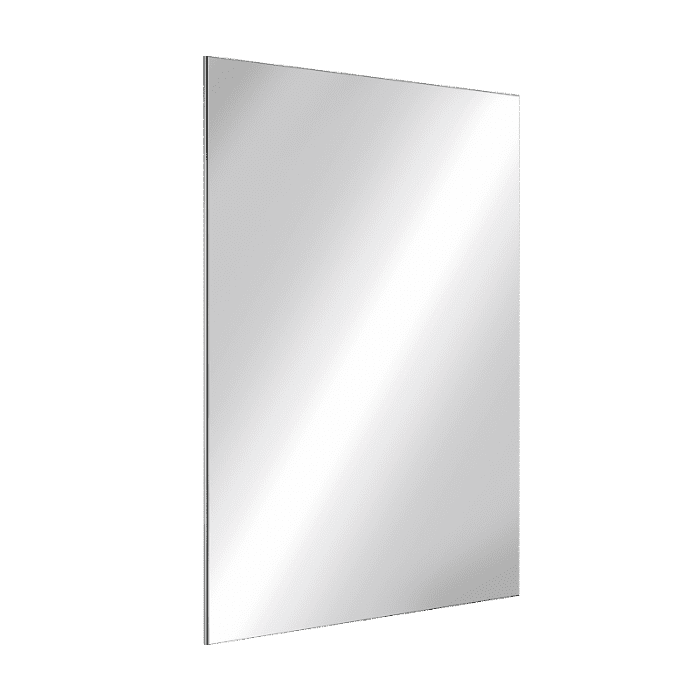 Delabie Rectangular Stainless Steel Mirror, H. 600mm