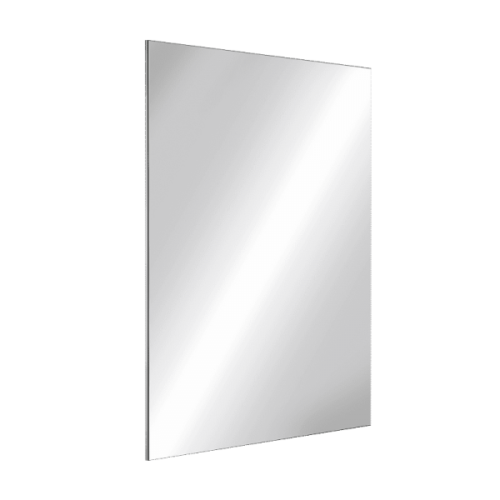 Delabie Rectangular Stainless Steel Mirror, H. 600mm