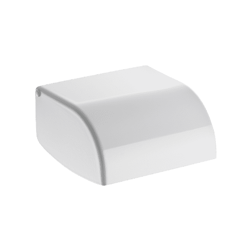 Delabie Toilet Roll Holder With One Piece Cover White Powder Coated