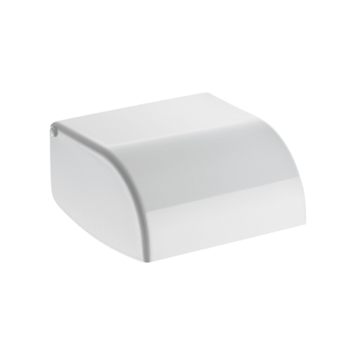Delabie Toilet Roll Holder With One Piece Cover White Powder Coated