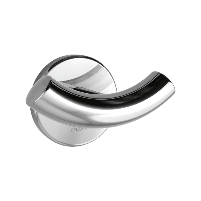 Delabie Double Coat Hook Bright Polished