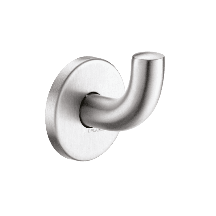 Delabie Coat Hook Short Polished Satin