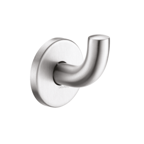 Delabie Coat Hook Short Polished Satin