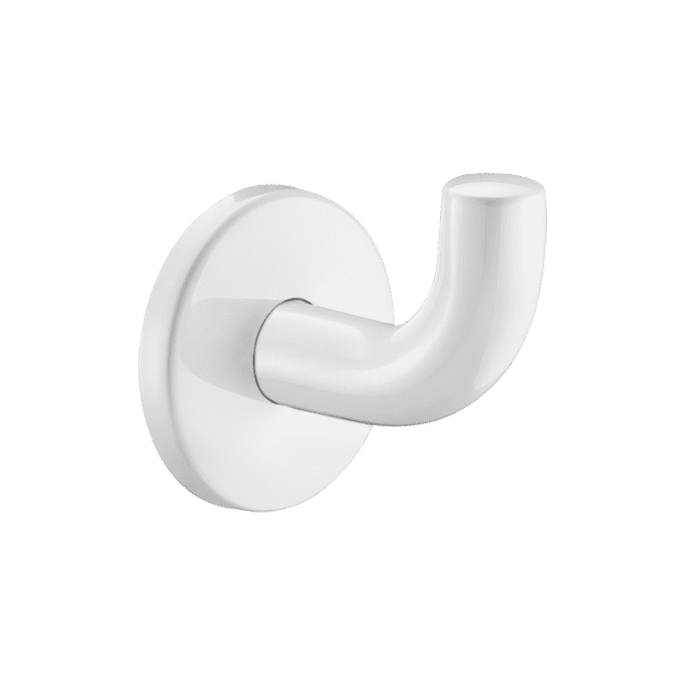 Delabie Coat Hook Long White Powder Coated