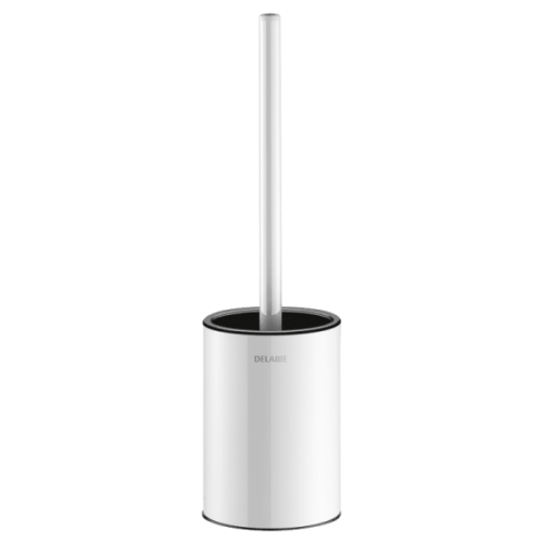 Delabie Toilet Brush Set Without Lid Wall Mounted Powdercoated White