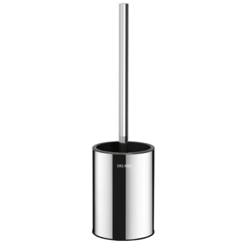Delabie Toilet Brush Set Without Lid Wall Mounted Bright Polished
