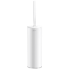 Delabie Toilet Brush Set With Lid Wall Mounted Powder Coated White