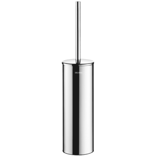 Delabie Wall-Mounted Toilet Brush Set Bright Polished