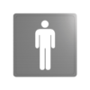 Delabie Stainless Steel Toilet Sign Male