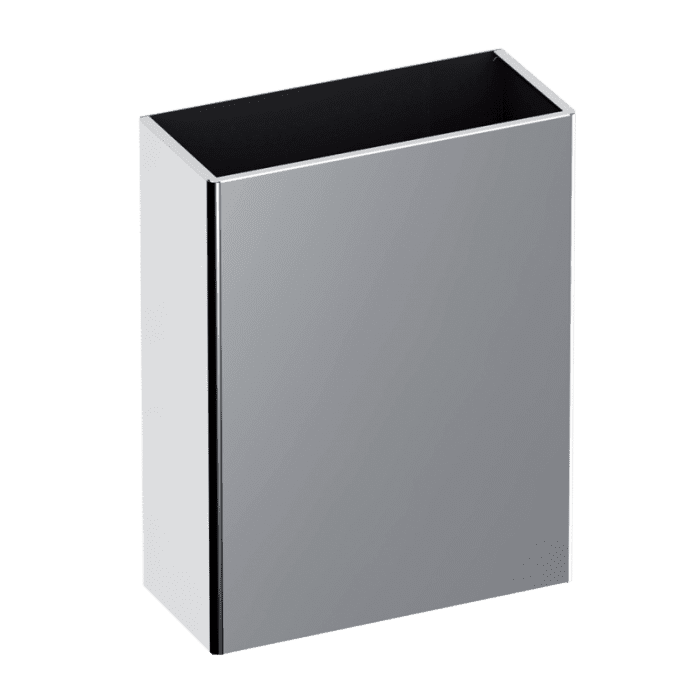 Delabie Wall Mounted Waste Bin 25 litres Polished Satin