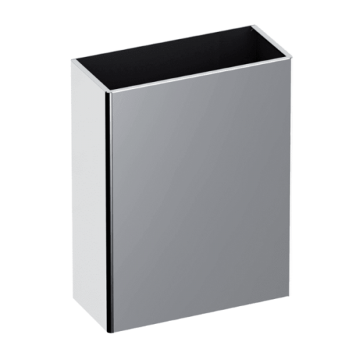 Delabie Wall Mounted Waste Bin 25 litres Polished Satin