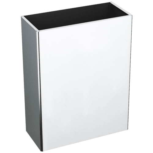 Delabie Wall Mounted Waste Bin 38 Litres Bright Polished