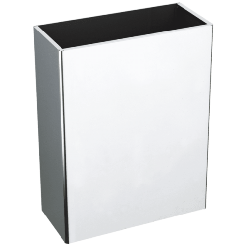 Delabie Wall Mounted Waste Bin 38 Litres Bright Polished