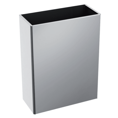 Delabie Wall Mounted Waste Bin 38 Litres Polished Satin