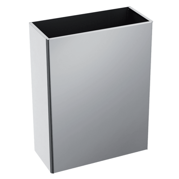 Delabie Wall Mounted Waste Bin 38 Litres Polished Satin