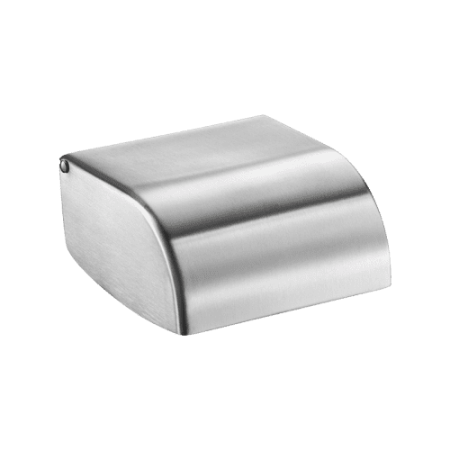 Delabie Toilet Roll Holder With One Piece Cover Polished Satin