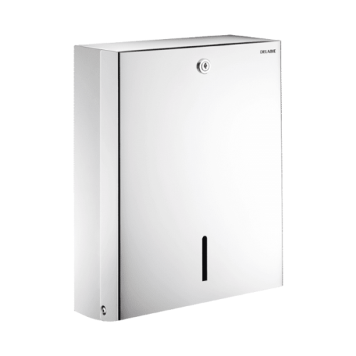Delabie Wall-Mounted Paper Towel Dispenser, 500 Sheets