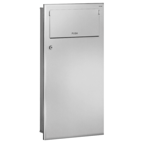 Delabie Recessed Waste Bin With Flap