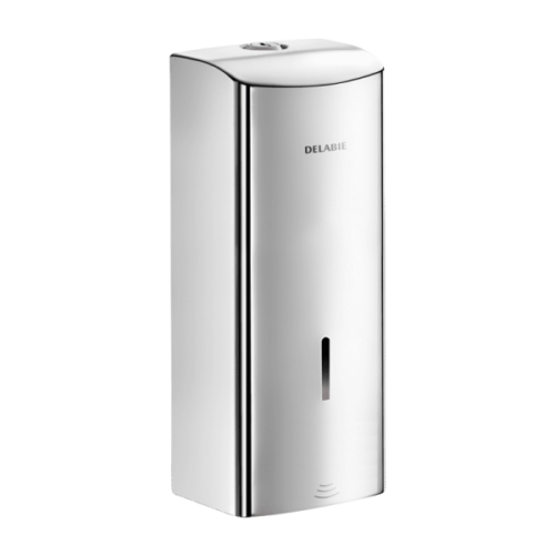 Delabie Electronic Wall Mounted Soap Dispenser Stainless Steel Bright Polished Finish