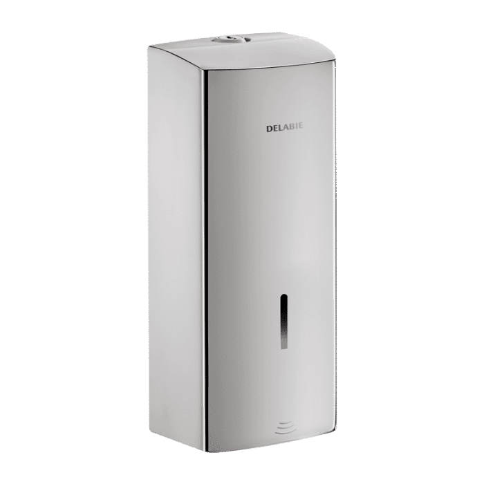 Delabie Electronic Wall Mounted Soap Dispenser Stainless Steel Satin Finish