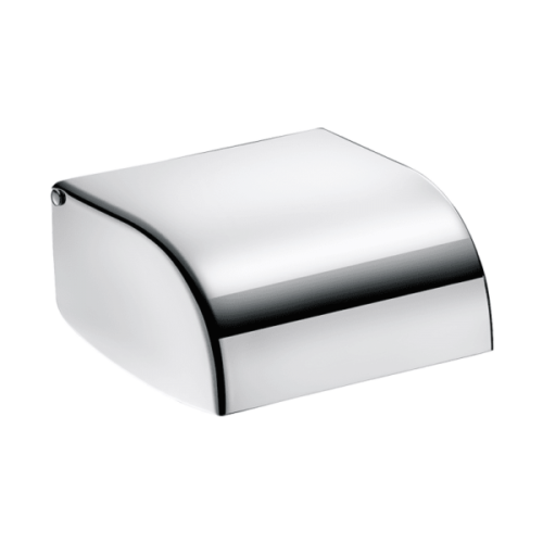 Delabie Toilet Roll Holder With One Piece Cover Bright Polished