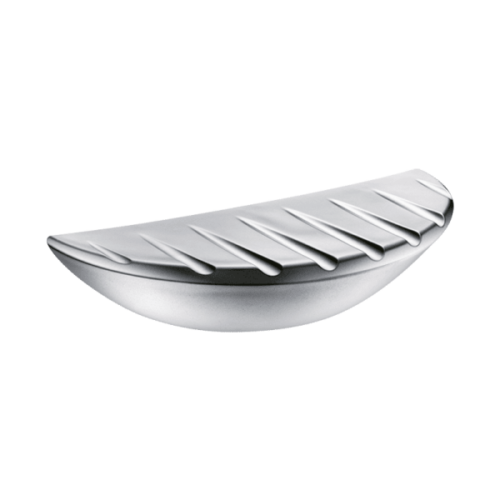 Delabie Soap Dish Wall Mounted Matte Chrome Plated Bayblend