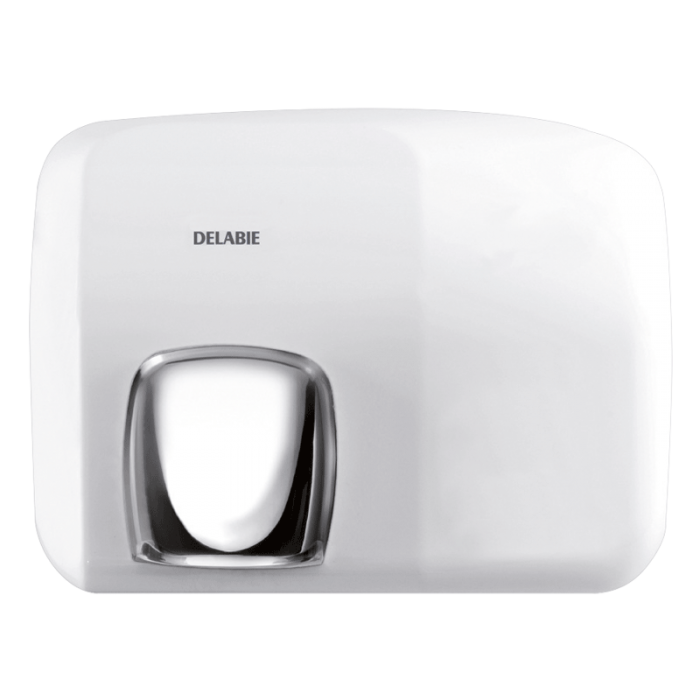 Delabie Automatic Hand Dryer with 360° Nozzle (White Enamelled)