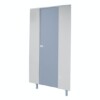Pendle Misty Blue with Plain grey pilasters