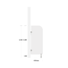 CGL Urinal screen 450 plain grey