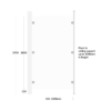 MFC Modesty Screen 501-1000 line drawing