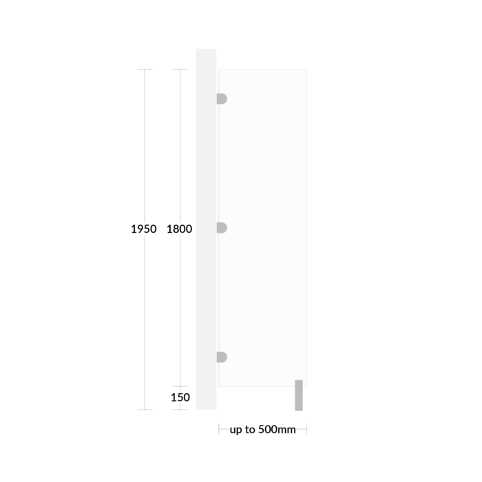 MFC Modesty Screen Up to 500 White