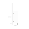 MFC Urinal screen 450 White