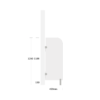 MFC Urinal screen 450 plain grey