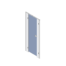 Pendle Toilet Cubicle Door Pack in Misty Blue with Plain Grey Pilasters