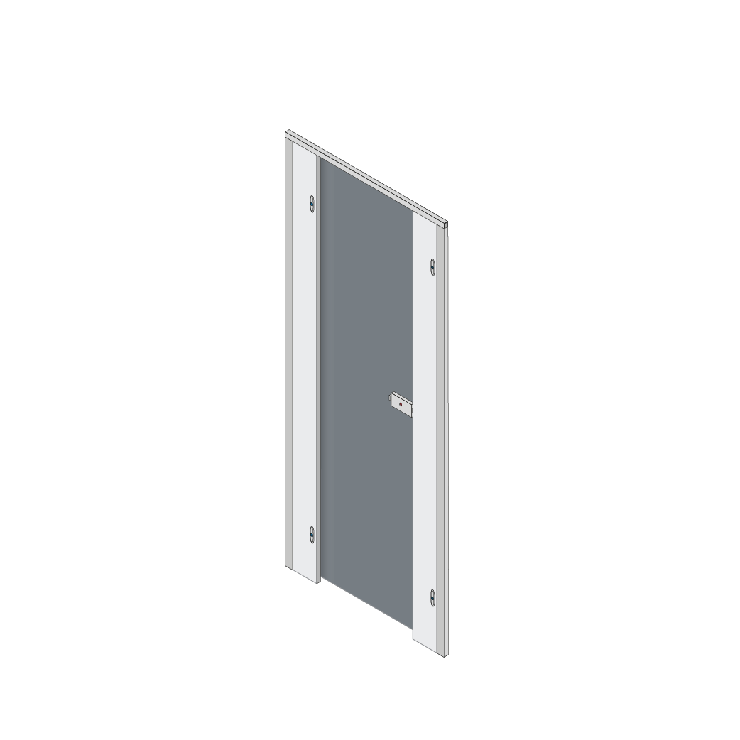 Pendle Toilet Cubicle Door Pack with Stone Grey Doors and Plain Grey Pilasters