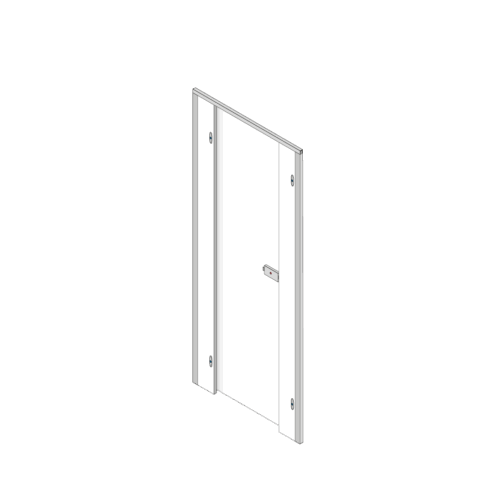 Pendle Toilet Cubicle Door Pack Box A with White Doors and White Pilasters