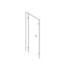 Pendle Toilet Cubicle Door Pack Box A with White Doors and White Pilasters