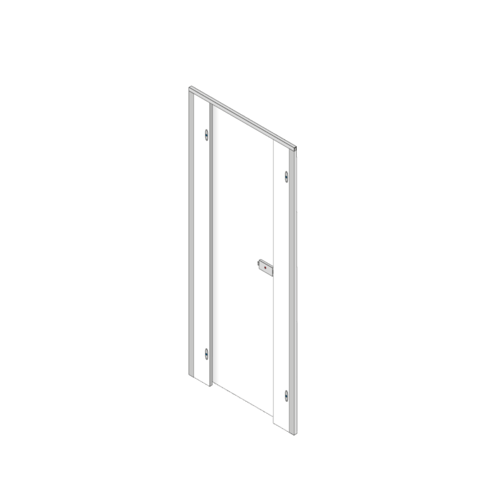 Pendle Toilet Cubicle Door Pack Box A with White Doors and White Pilasters