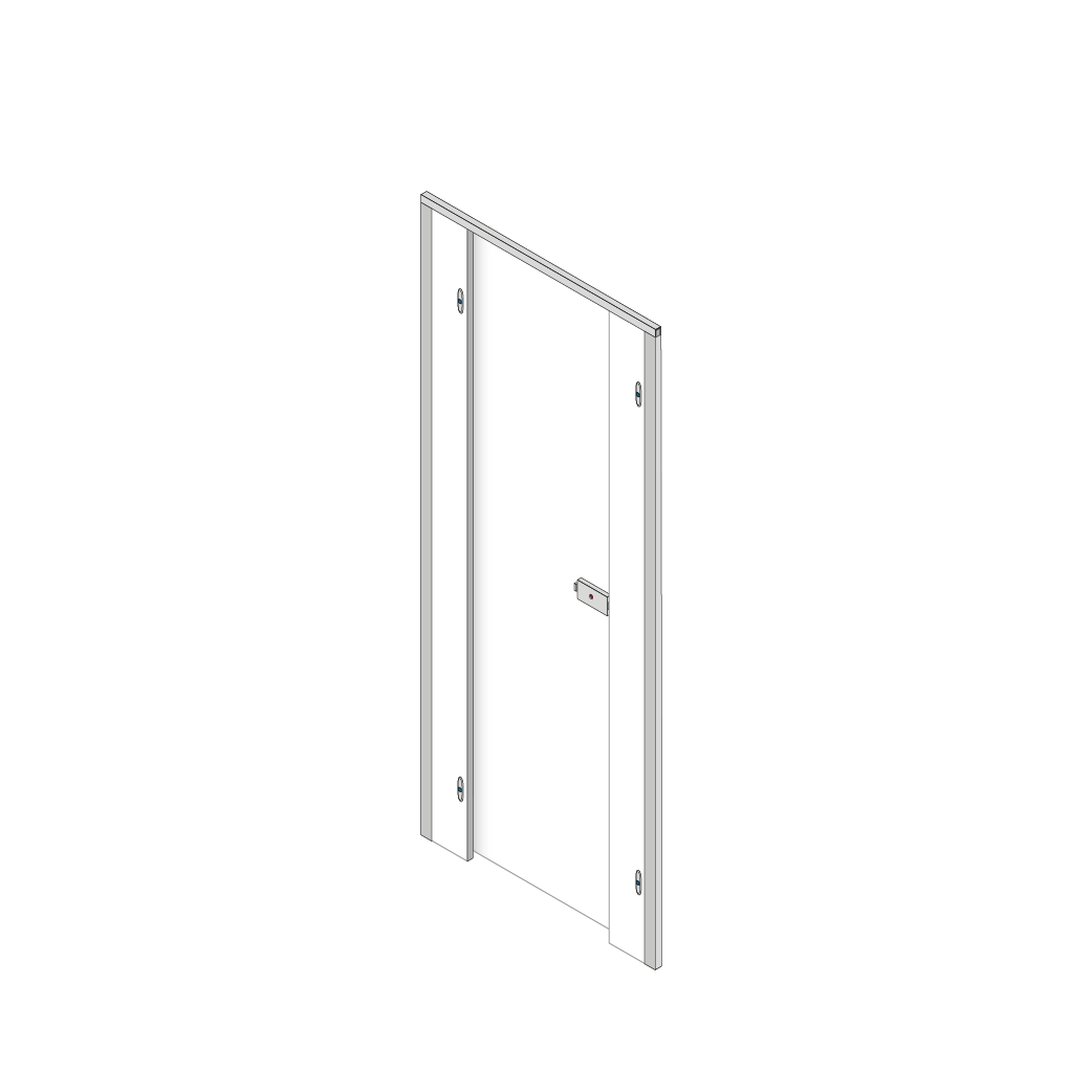 Pendle Toilet Cubicle Door Pack Box A with White Doors and White Pilasters
