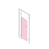 Pendle Junior Door Pack A with Marshmallow doors and white pilasters
