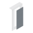Pendle wall panel pack, stone grey with plain grey flash gaps