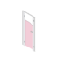 Pendle Junior Marshmallow toilet cubicle pack with plain grey pilasters