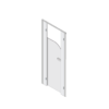 Pendle Junior Toilet Cubicle Pack A with plain grey door and plain grey pilasters