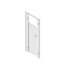 Pendle Junior Toilet Cubicle Pack A with plain grey door and plain grey pilasters