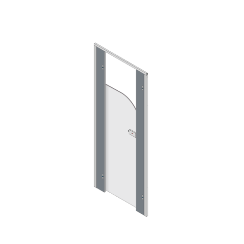 Pendle Junior Toilet Cubicle Door Pack with plain grey door and stone grey pilasters