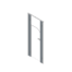 Pendle Junior Toilet Cubicle Door Pack with White Door and Stone Grey Pilasters